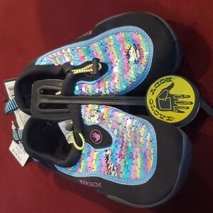 Girls Body Glove Mermaid 2 way Sequins Water Shoes Aquasocks Size 13 or 1 NWT